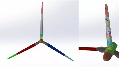5兆瓦NREL风力涡轮机CAD建模 | 5 MW NREL Wind Turbine CAD modeling-幻仿编程