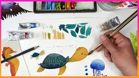 获奖艺术家指导的水彩画入门 | Watercolor Painting For Beginners  By Award Winning Artist-幻仿编程